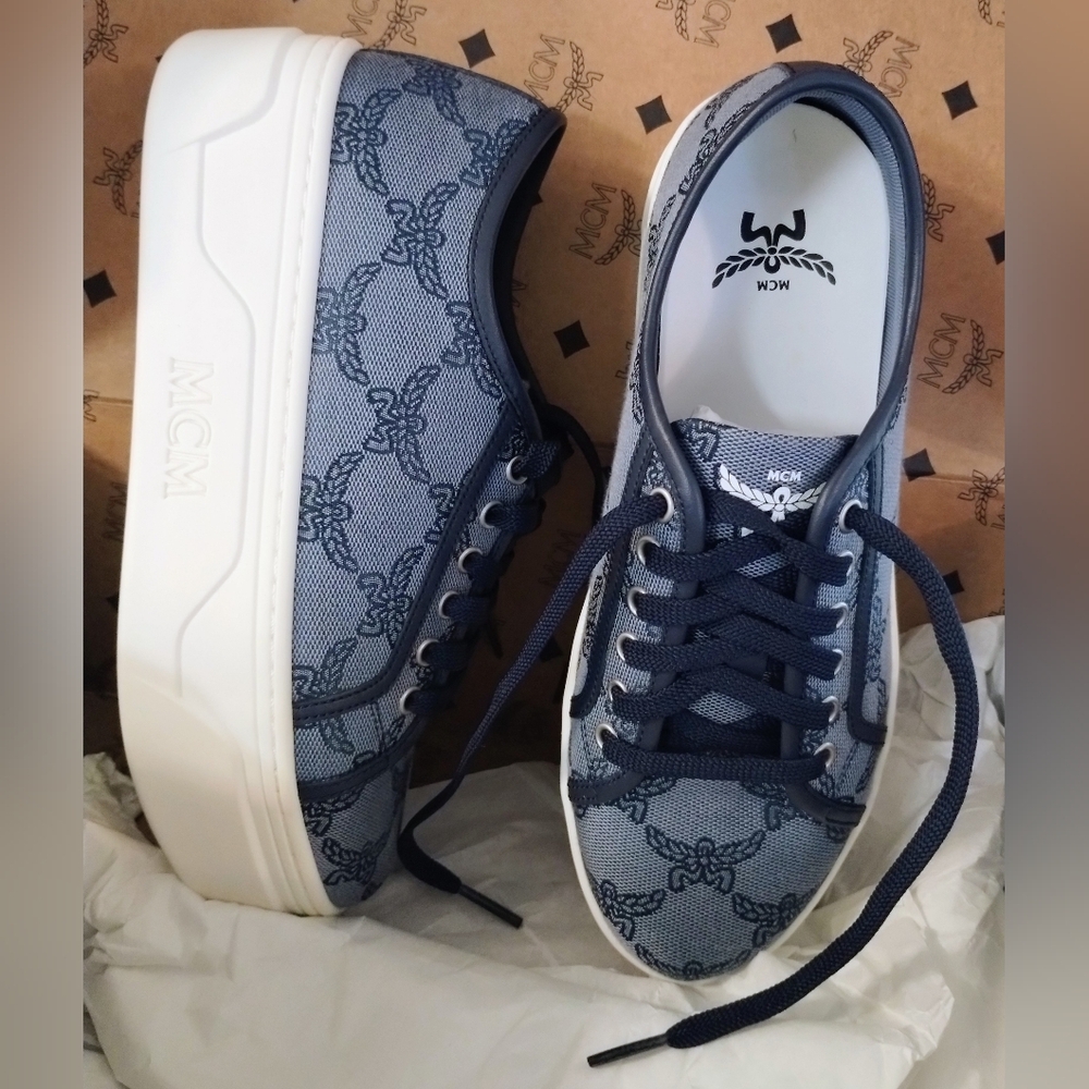 MCM Tennis Shoes Size 7 Womens NWT - Picture 8 of 14